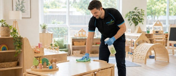 Childcare cleaning Perth — child-safe non-toxic products by Precimax Clean