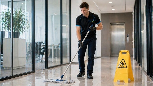 Precimax Clean team cleaning Perth commercial office