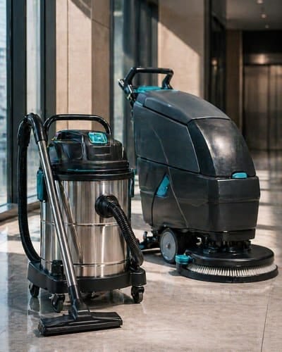 Precimax Clean Perth commercial cleaning team at site