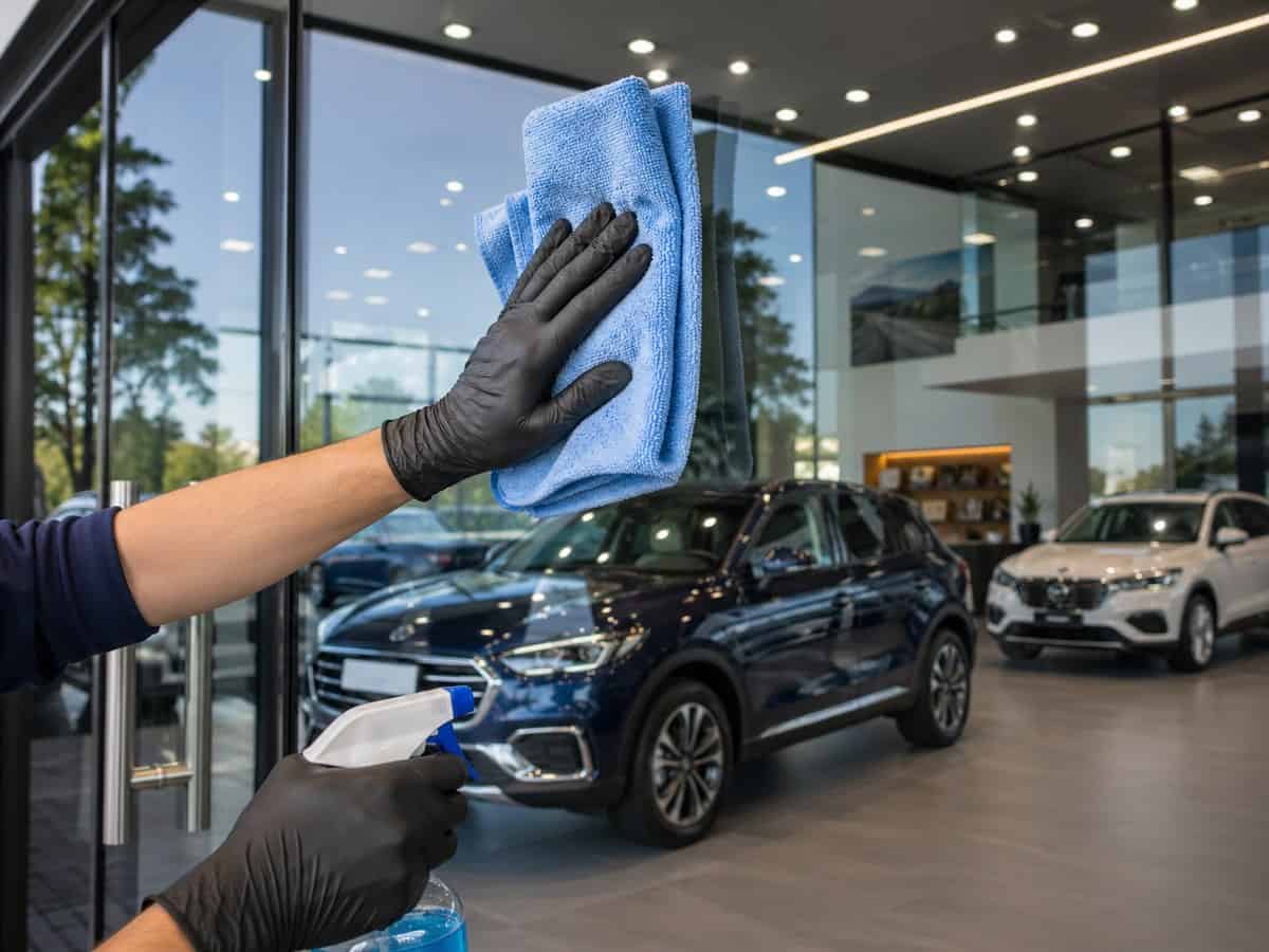 Showroom Cleaning Perth process — Precimax Clean cleaner using SafetyCulture inspection system